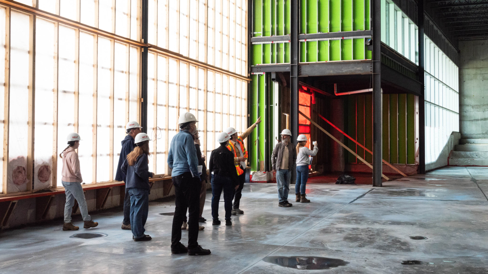 Visit of the Anjou high school construction site